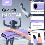 GATE FITNESS® Hula Hoop Reifen 1,2 kg für Anfänger & Fortgeschrittene (Violet/Pink) - Gate Fitness