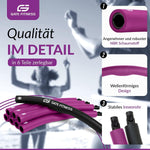 GATE FITNESS® Hula Hoop Reifen Erwachsene zum Abnehmen - 1,5kg - Lila - Gate Fitness