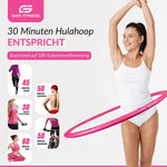 GATE FITNESS® Hula Hoop Reifen Erwachsene zum Abnehmen [2,3kg] - Pink - Gate Fitness