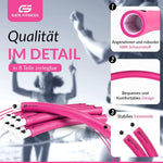 GATE FITNESS® Hula Hoop Reifen Erwachsene zum Abnehmen [2,3kg] - Pink - Gate Fitness