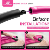 GATE FITNESS® Hula Hoop Reifen 1,2 kg Pink für Anfänger & Fortgeschrittene - Gate Fitness